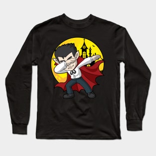 Vampire Dabbing Halloween Long Sleeve T-Shirt